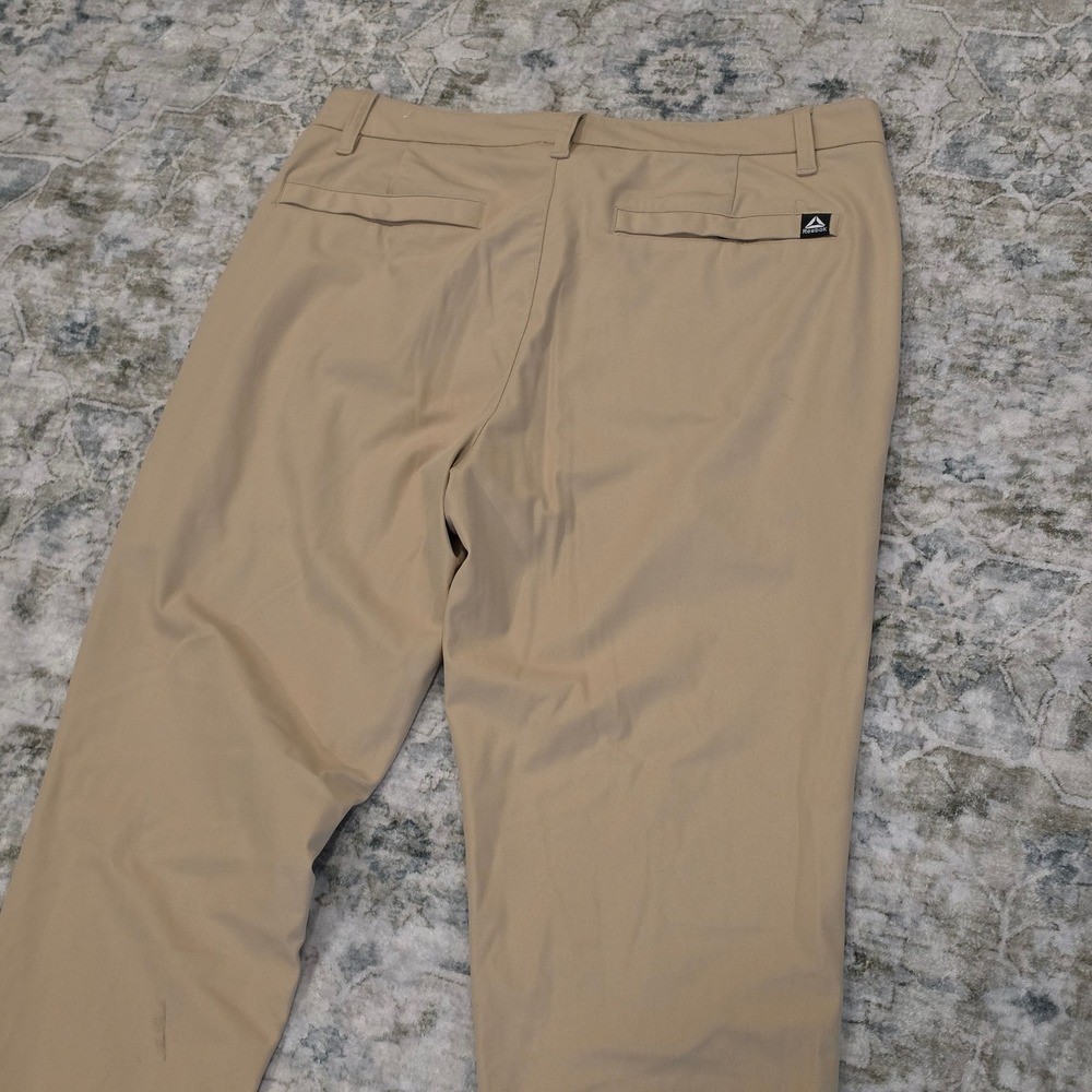 Reebok Mens Golf Chino Pants Tan Khaki Straight Leg 32x32 REM23SP06